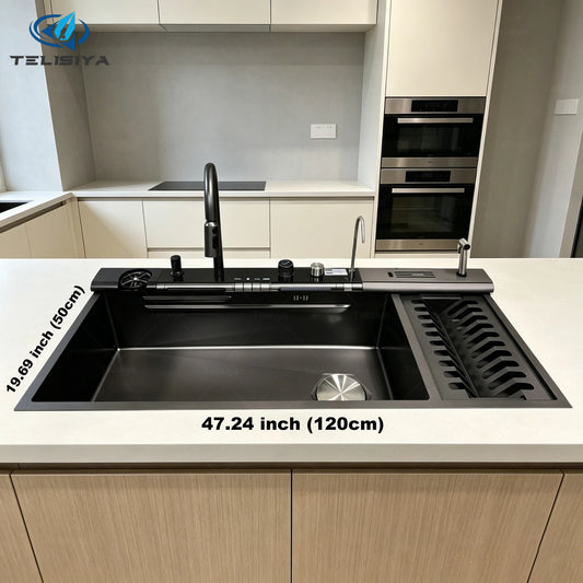 Modern Sinks Stainless Steel Sink Extra Large Slot