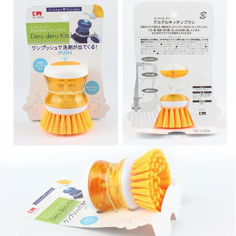 Product Dish Brush Liquid Soap Dispenser Plastic Pot