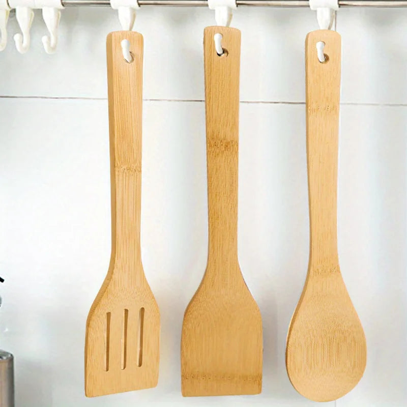 Kitchenware Bamboo Spatula Spoon Non-Stick Cooking Spatula Bamboo