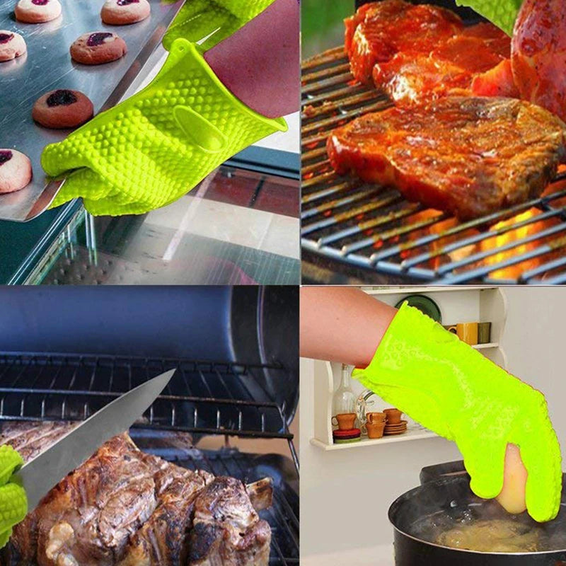 Baking Silicone Microwave Oven Gloves Bbq Grill Gloves
