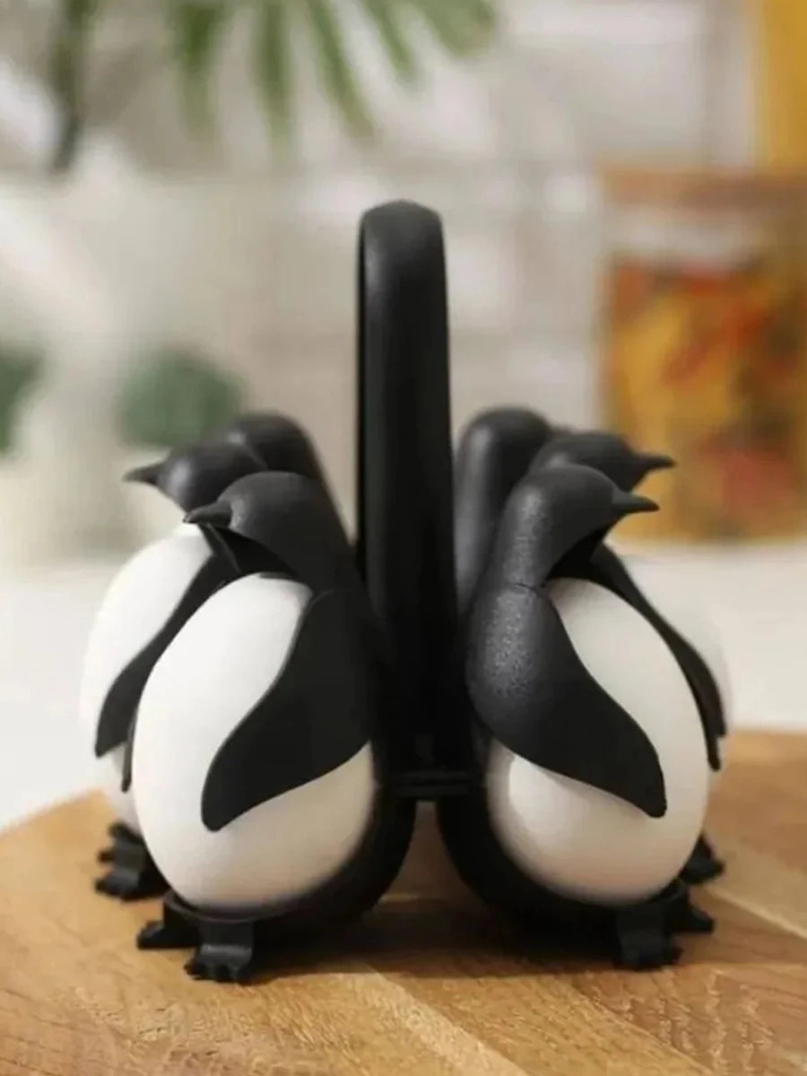 Penguin Egg Steamer & Refrigerator Egg Holder 6pcs