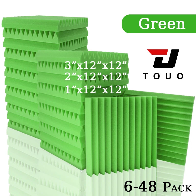 Touo Panel Soundproofing 6-48 Pack Studio Acoustic Foam