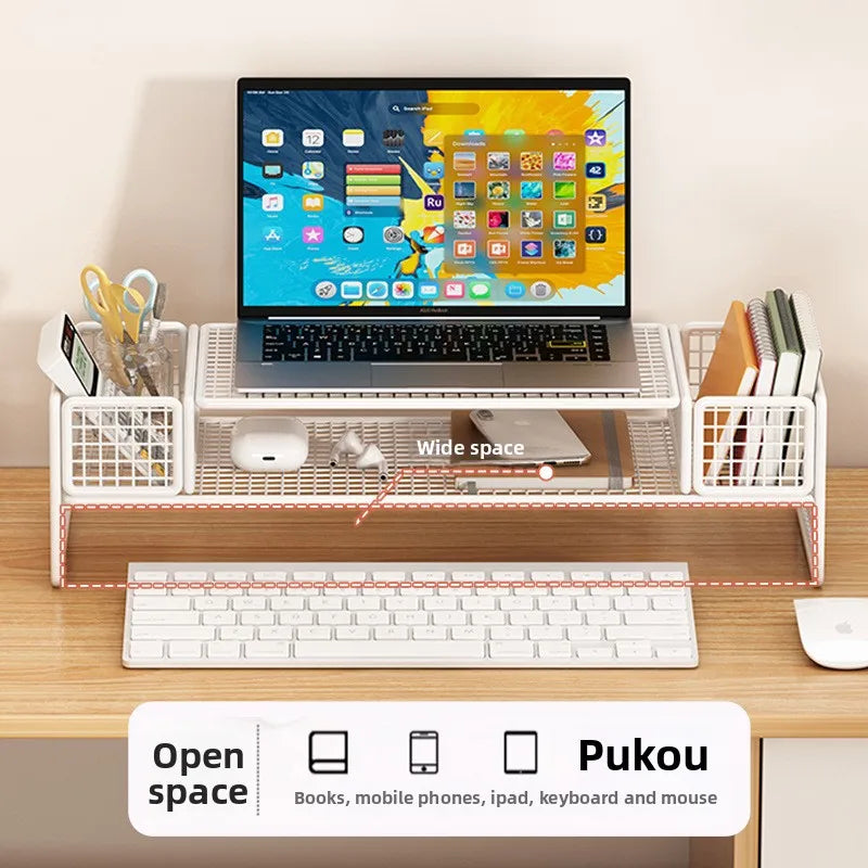 Height Adjustable Computer Stand Desk Monitor Laptop Cooling