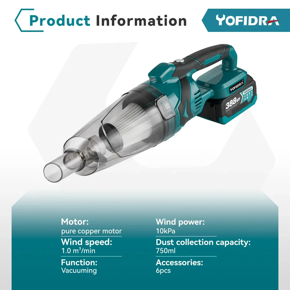 Yofidra In Cordless Handheld Electric Vacuum Cleaner Rechargeable