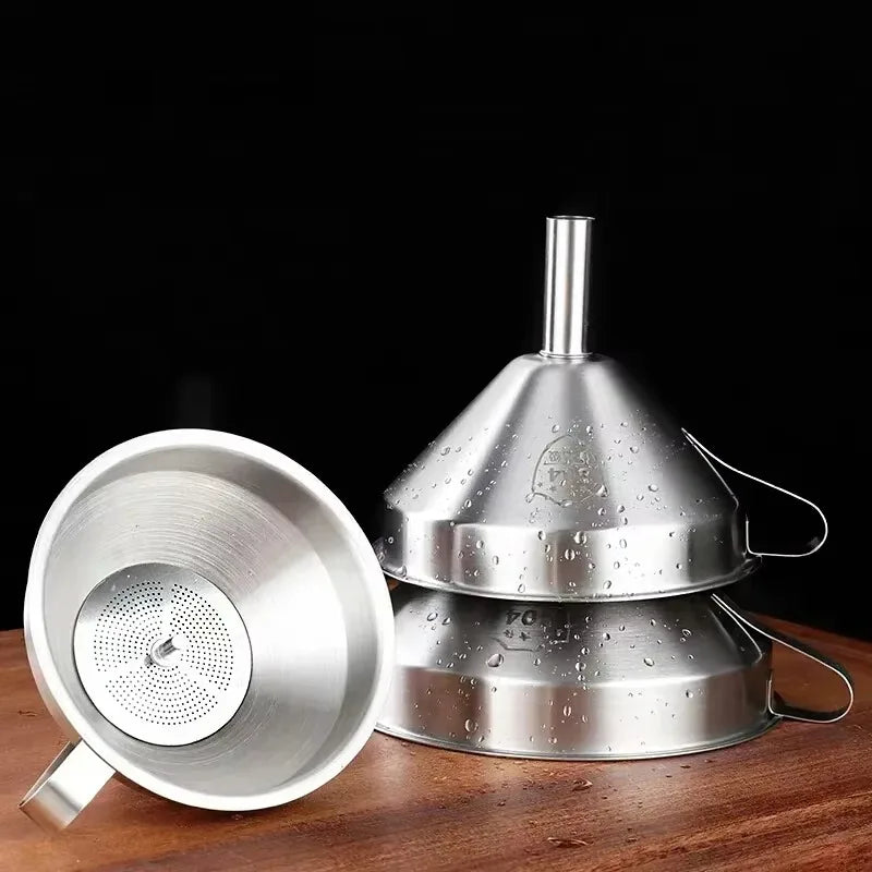 Funnel 304 Stainless Steel Funnel Oil Liquid Funnel