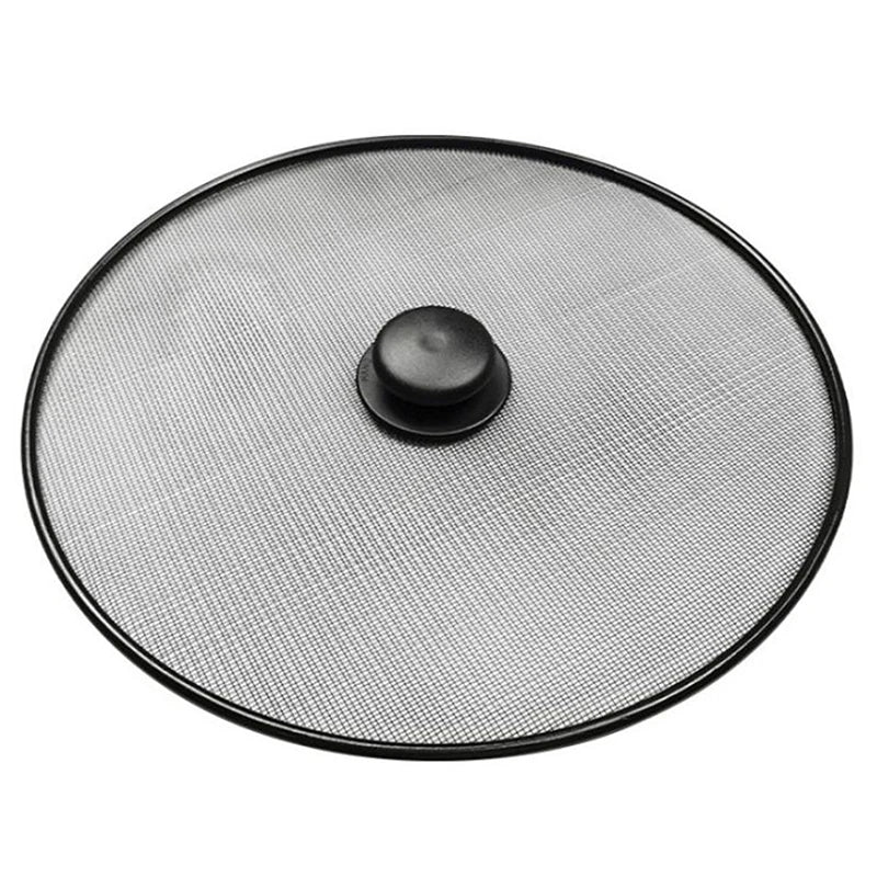 Black Splatter Screen Anti Grease Frying Pan Oil