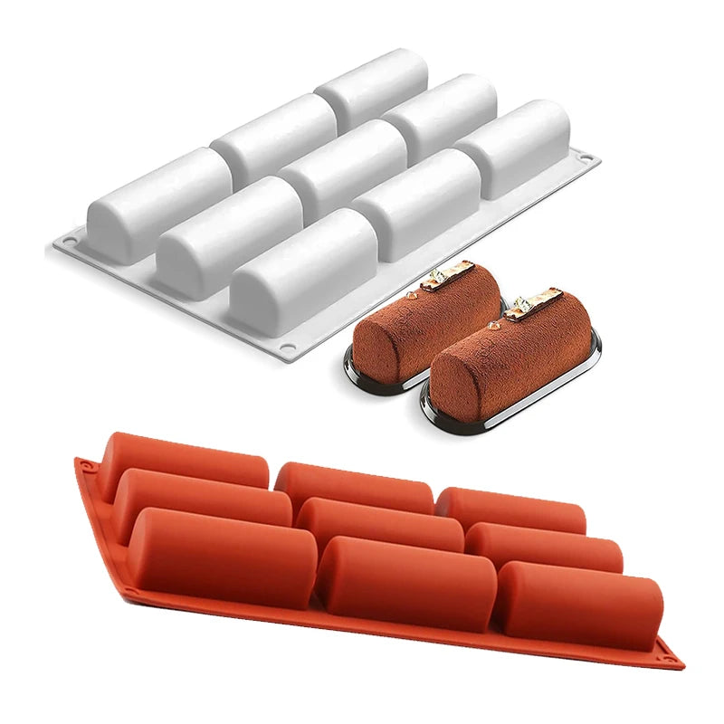 Cavity Log Cake Mold Baking 3d Roll Cylinder