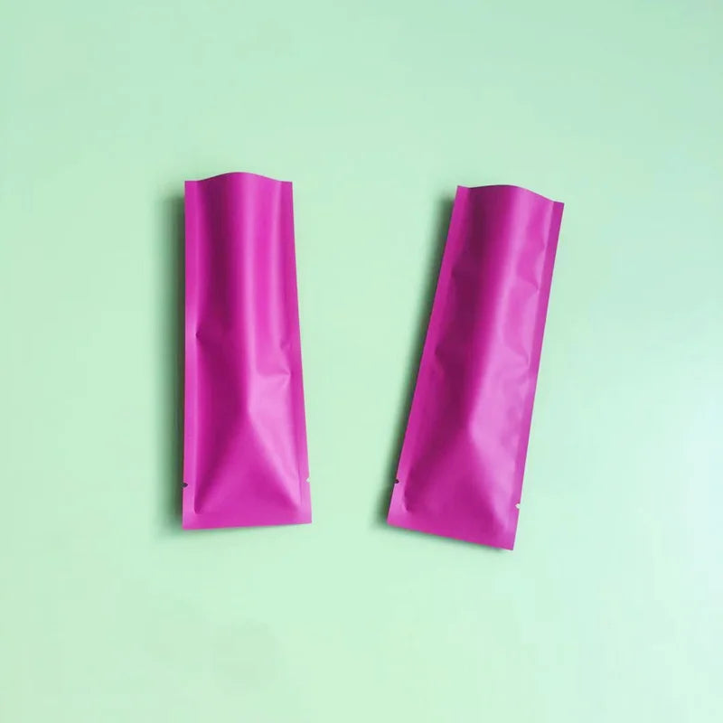 100pc Small Heat Sealable Foil Bags Colors Mylar