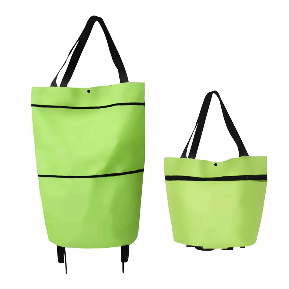 Foldable Shopping Trolley Bag Reusable Grocery Bags Food