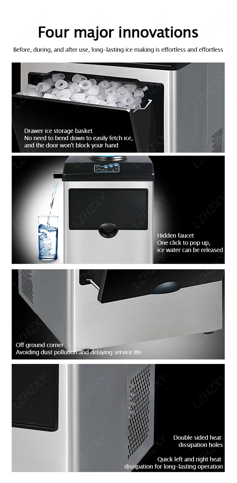 25kg Ice Maker Electric Commercial Ice Cube Maker