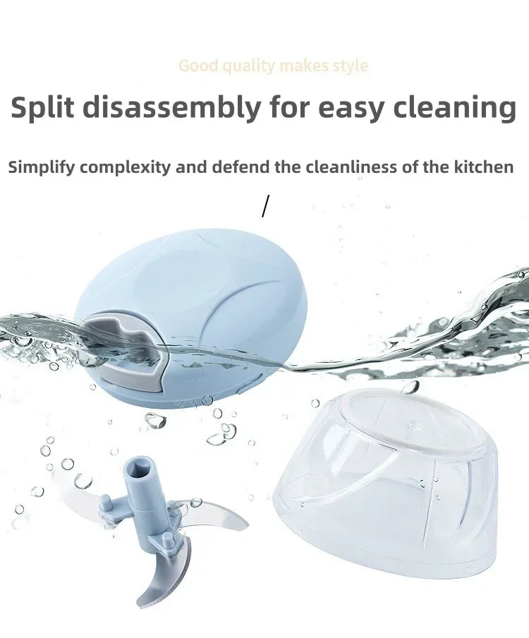 500ml Meat Mincer Garlic Chopper Rotate Garlic Press