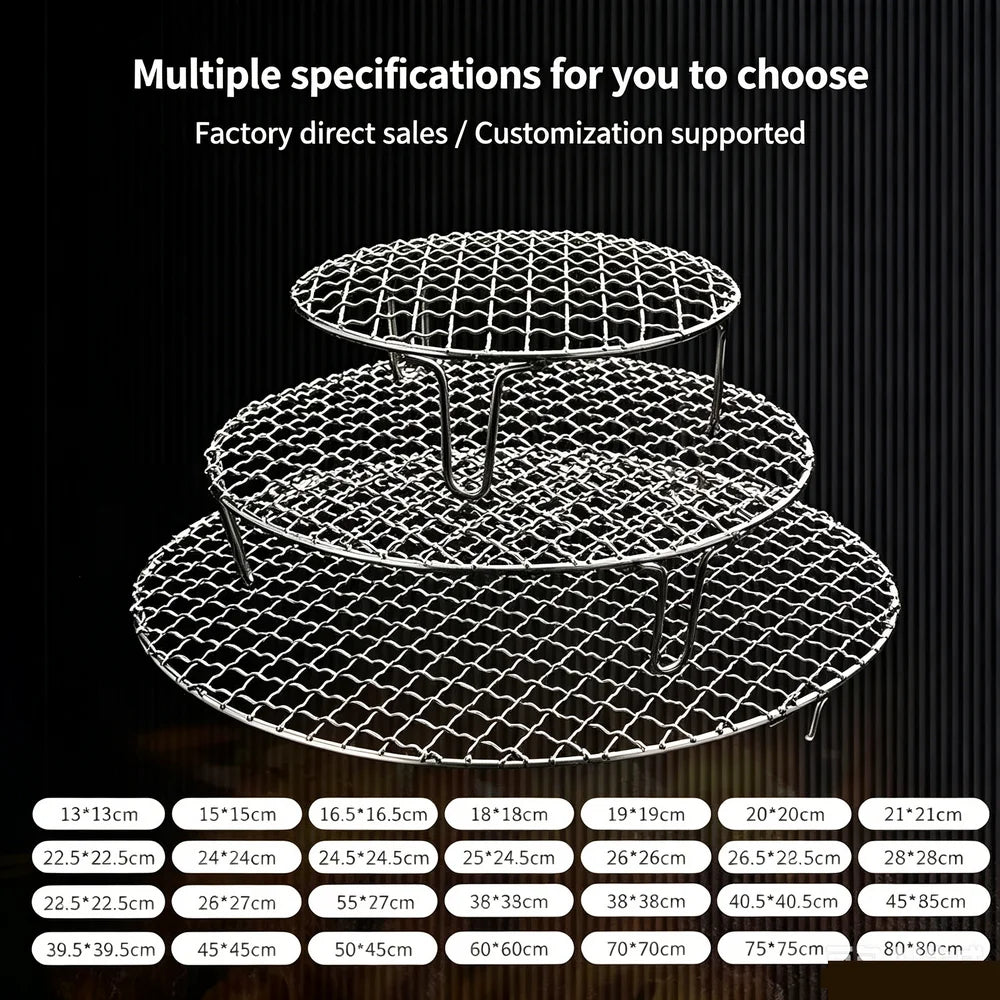 304 Stainless Steel Round Grill Rack Cm Height