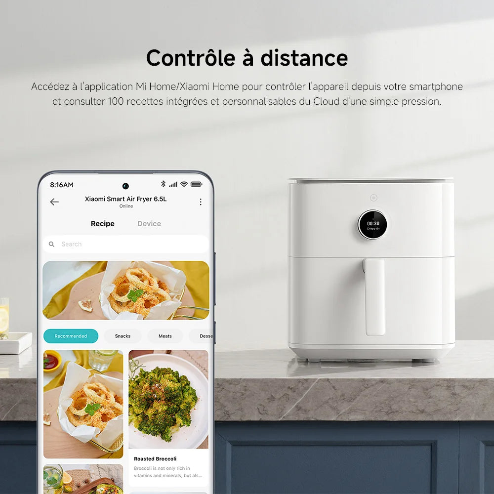 Officiel Xiaomi Smart Air Fryer 5l Chauffage 360