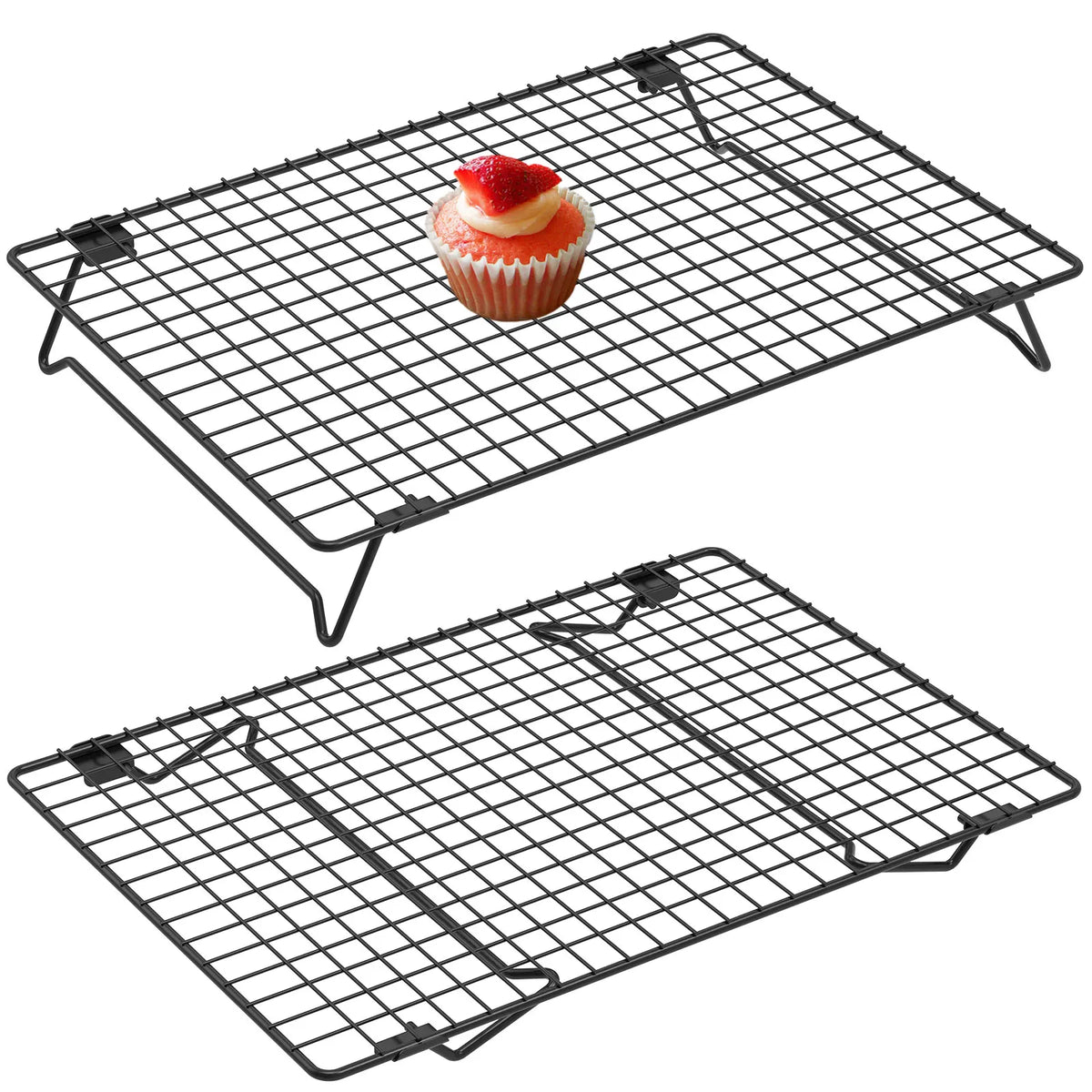 3/2pcs Baking Cooling Rack Metal Stackable Cooling Stand