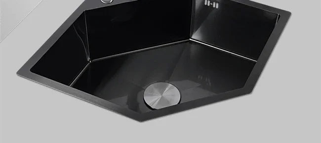 Diamond Shaped Sinks Stainless Steel Creative Corner Dish