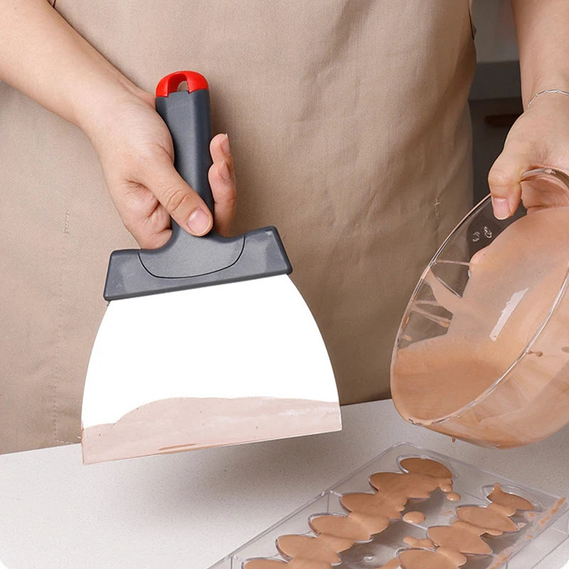Coating Spatula Chocolate Scraper Stainless Steel Dough Scraper