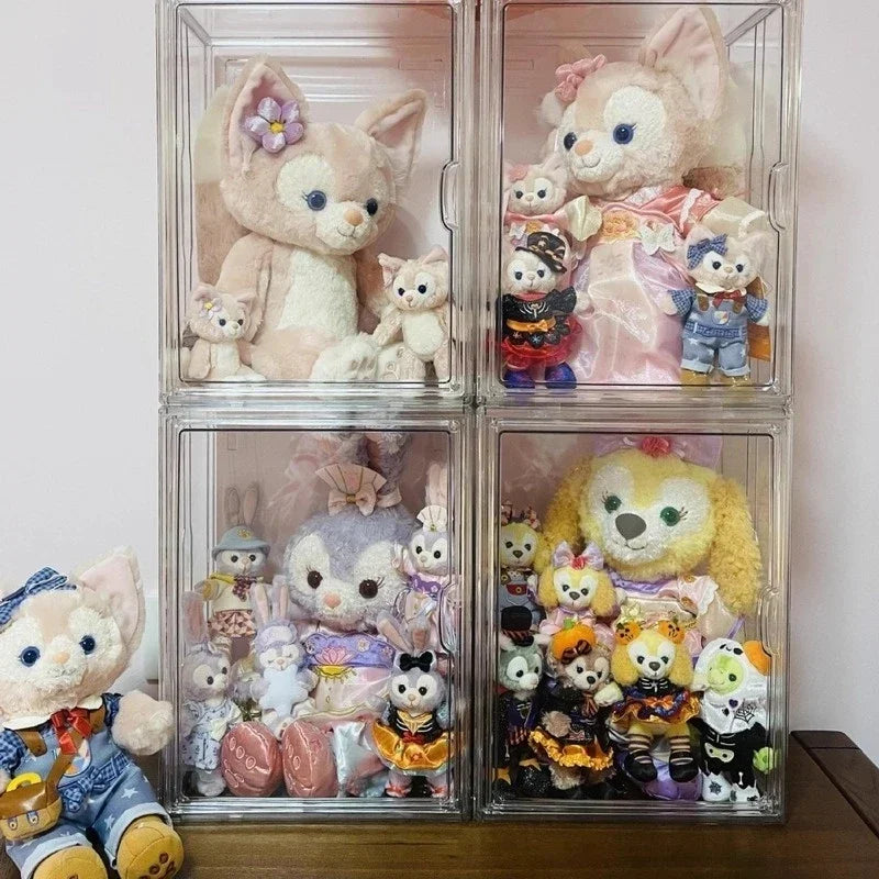 Labubu Storage Box Display Stand Transparent Dustproof Blind