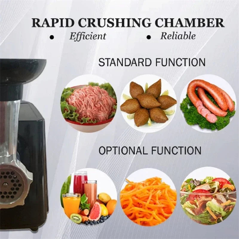 Stainless Electric Meat Grinder 1000w Sausage Stuffer Meat