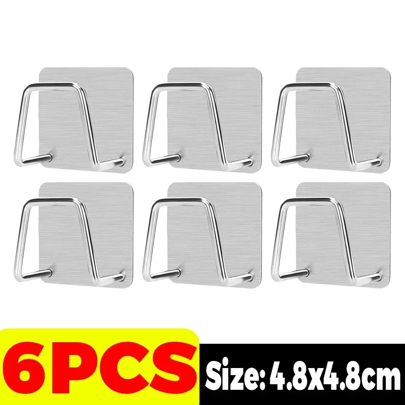 1/10pcs Sink Sponges Holder Stainless Steel Self Adhesive