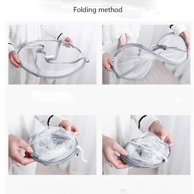 Clothes Drying Basket Hanging Sweater Net Pocket Thickened