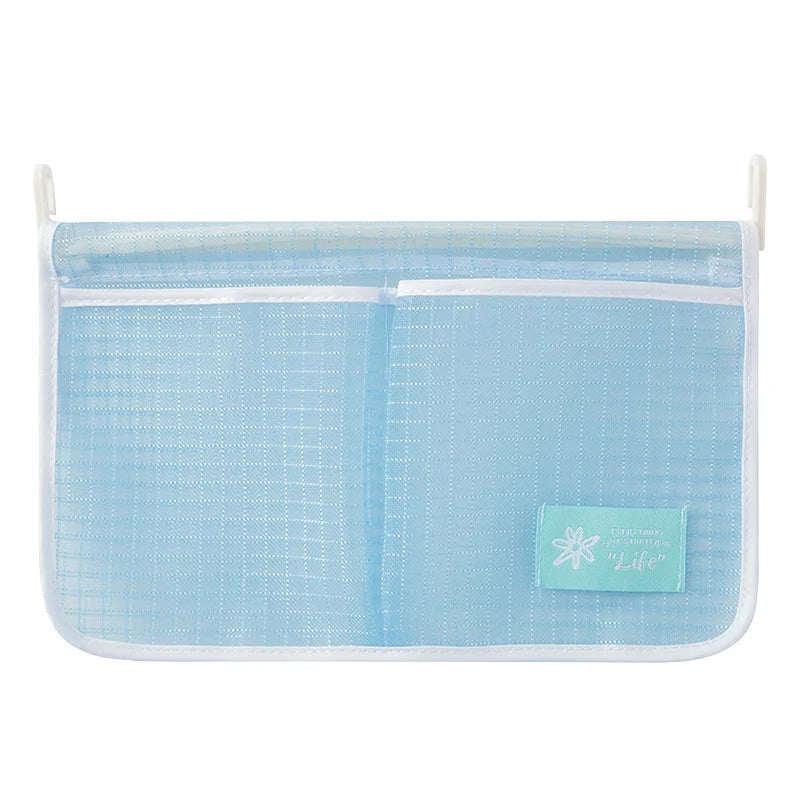 Refrigerator Storage Mesh Bag Double Compartment Hanging Pouch