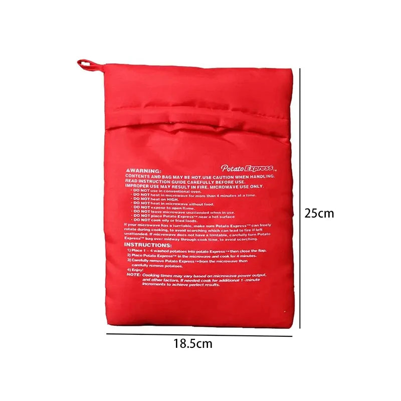 1/2pcs Microwave Oven Potato Cooker Bag Baked Potato