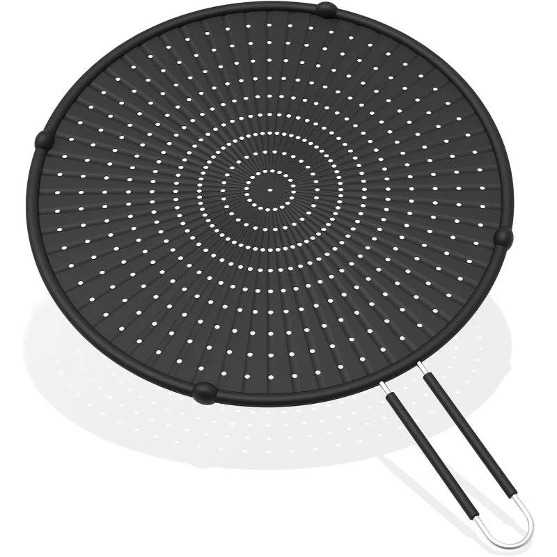 Silicone Splatter Screen Frying Pan 13inch Grease Splatter