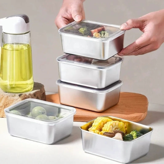 4pcs Food Storage Containers Lids Meal Containers Reusable