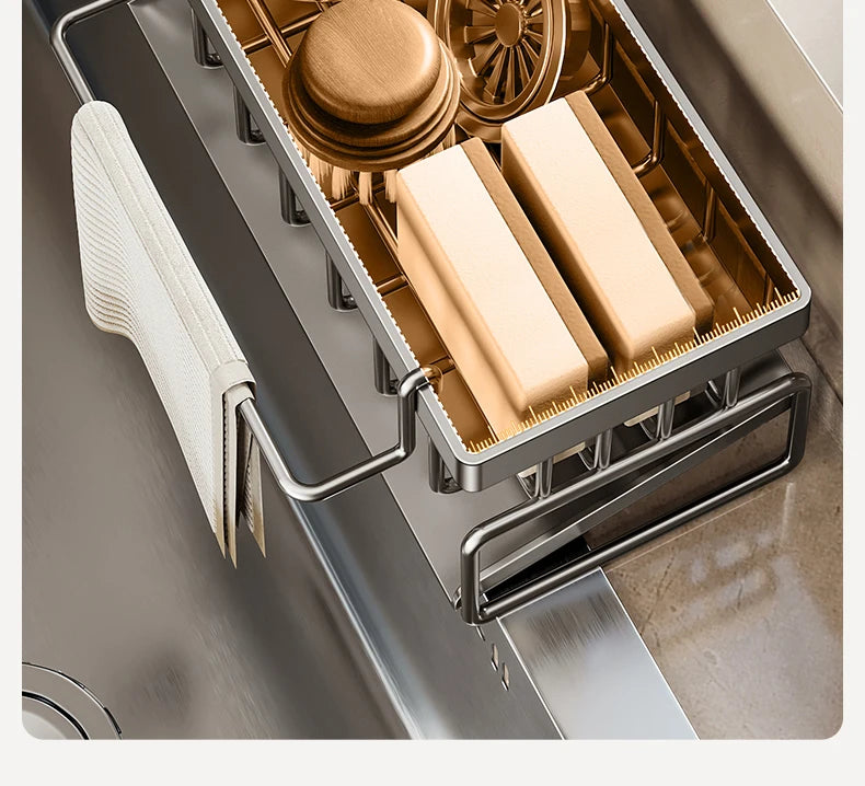 Sink Cleaning Storage Rack Drain Organizer Sponge Cleanser