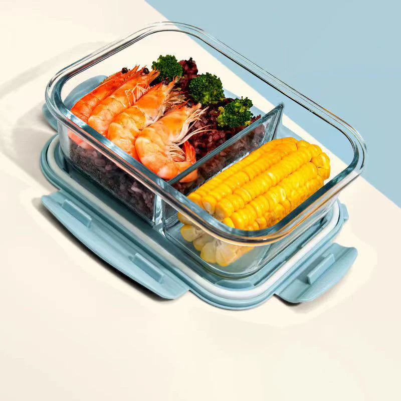 Style Lunch Box Glass 1050ml Microwave Bento Box