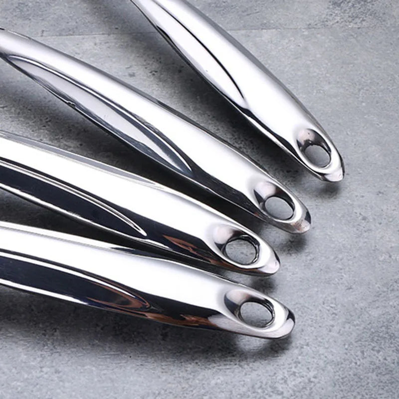 1/6pcs Stainless Steel Cooking Utensils Heat-Resistant Handle -