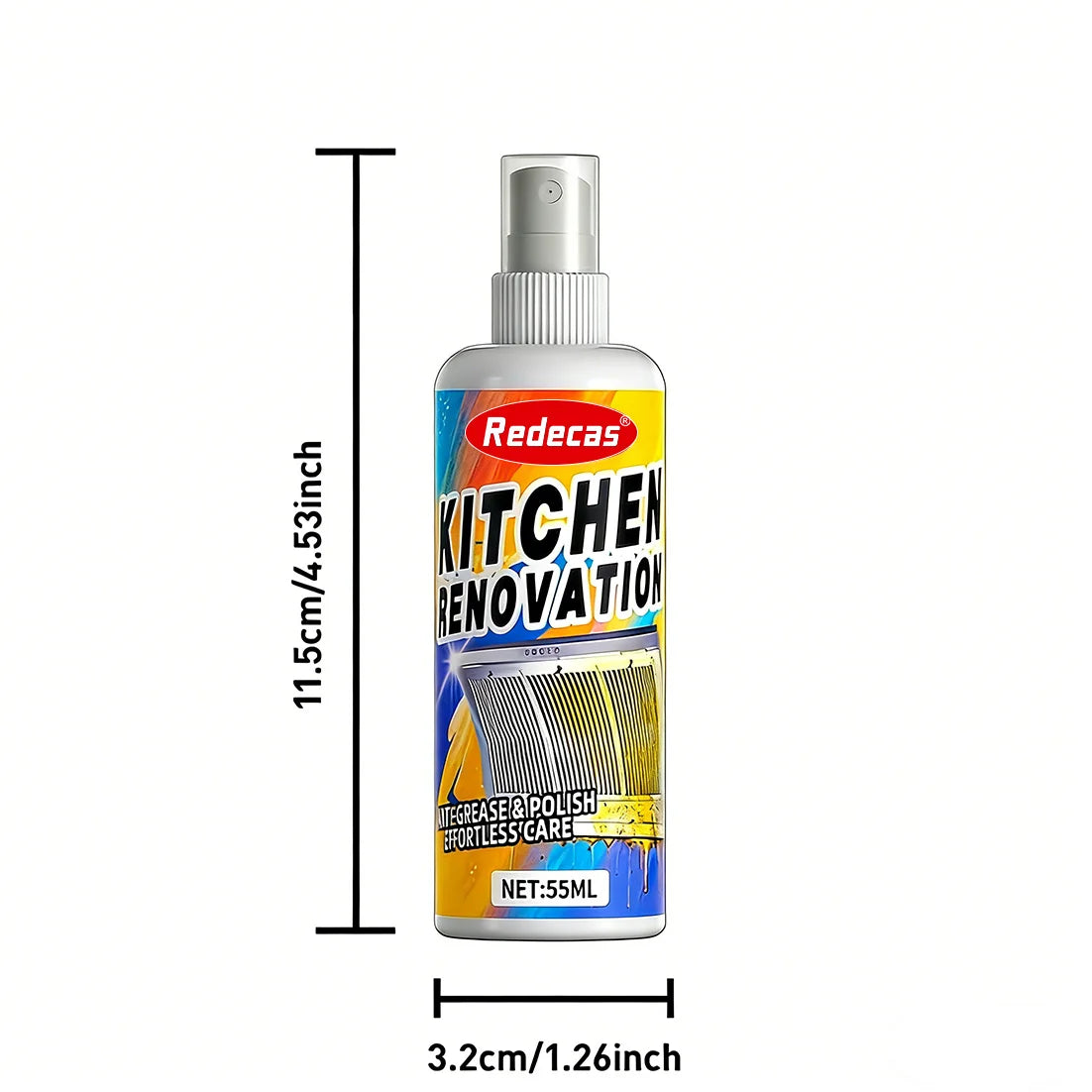 Heavy-Duty Degreaser Dissolve Tough Grease Range Hood Stove