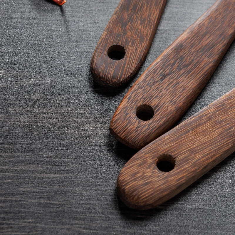 Utensils Non-Stick Cookware Wooden Handle Soup Spoon Spatula