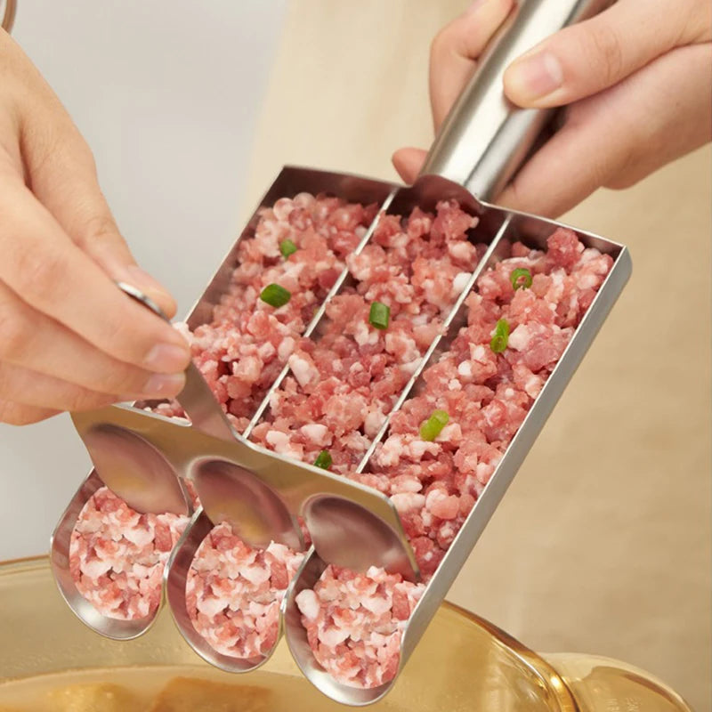 304 Stainless Steel Meatball Scoop Easy-Release Non-Stick Fish