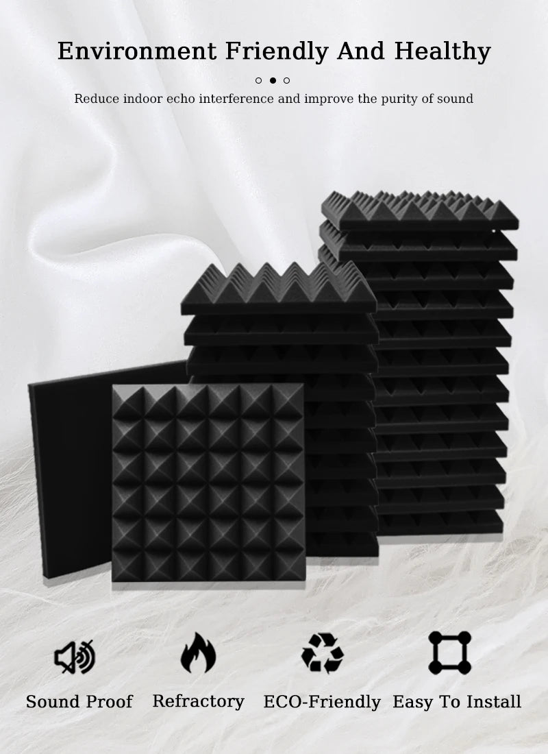 Touo Acoustic Foam 6-48 Sound Absorbing Sponge Pad