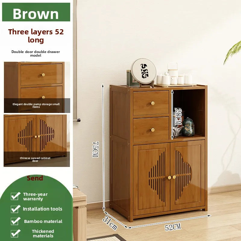 Tea Cabinet Locker Living Room Tea Table Against
