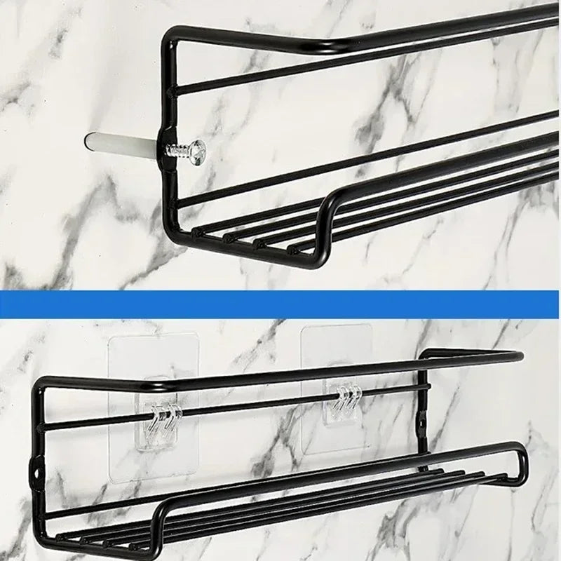 2pcs Organizer Metal Hanging Racks Restaurant Wall-Mounted
