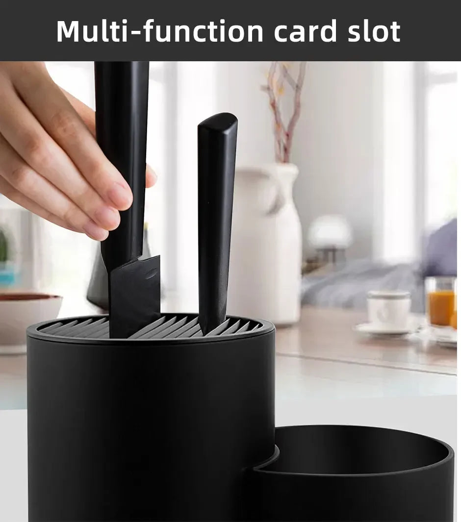 Knife Holder Multi-Function Utensil Stand Knife Block Pp