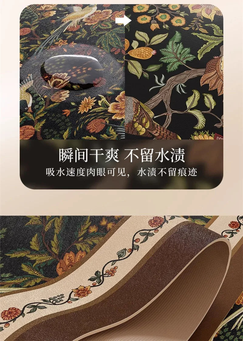 Dish Drying Mat Super Absorbent Counter Draining Mat