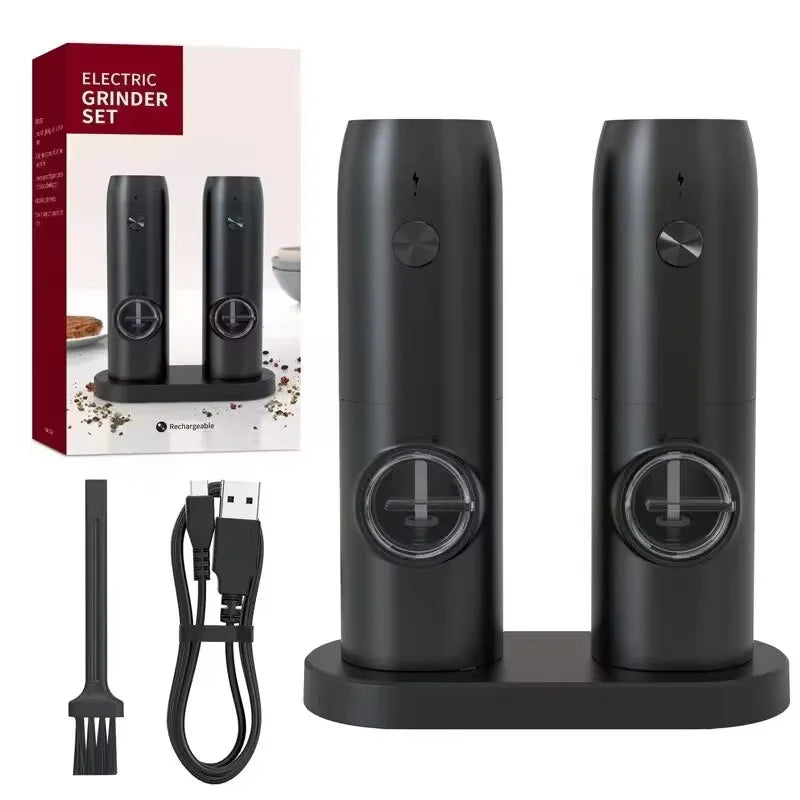 Usb Charging Electric Salt Pepper Grinder Rechargeable Adjustable