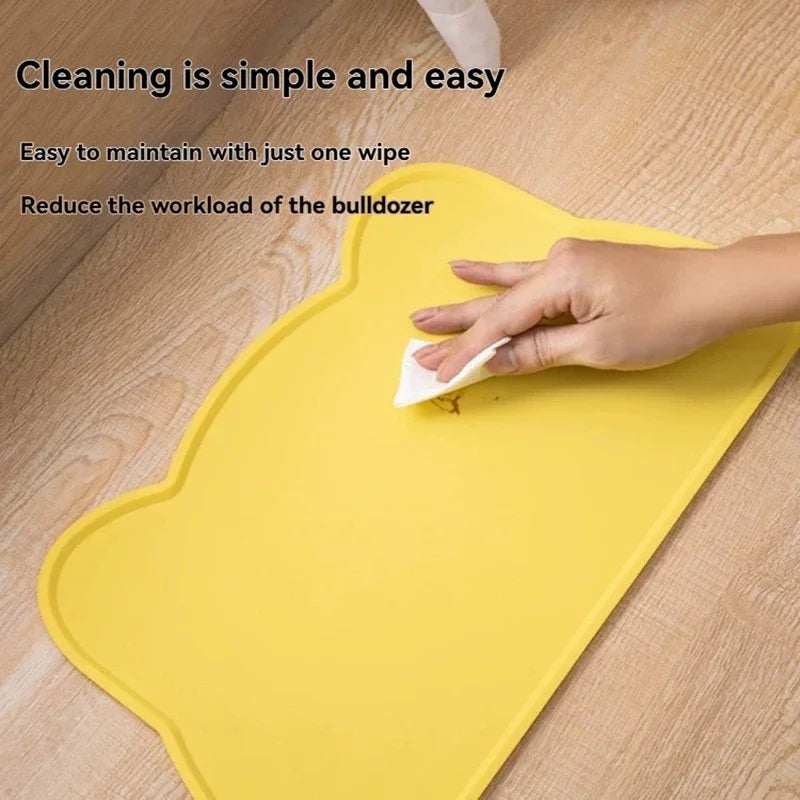 1pc Cat Dog Meal Mat Pet Silicone Mat