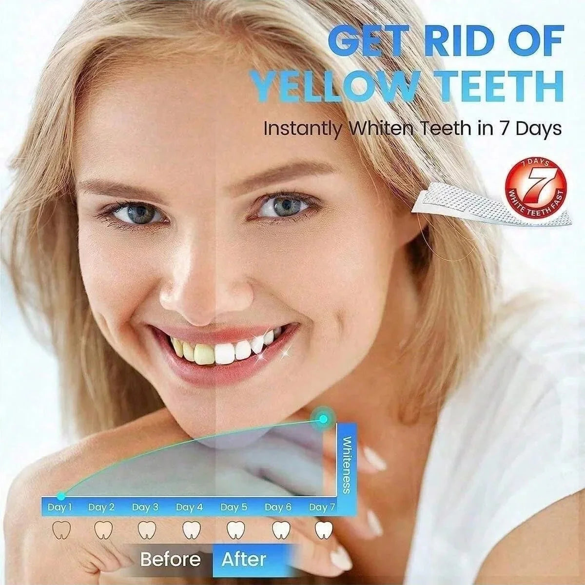5d 28 Days Teeth Whitening Strips Whitener Strips