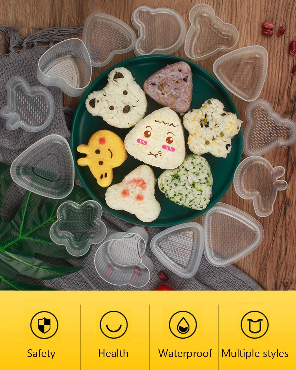 Cartoon Shape Onigiri Rice Ball Sushi Rice Maker