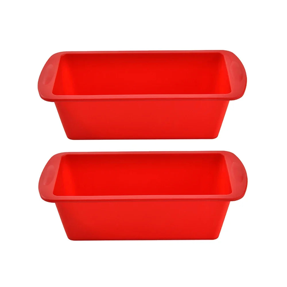 2pcs Loaf Pan Bread Toast Reusable Silicone Mold