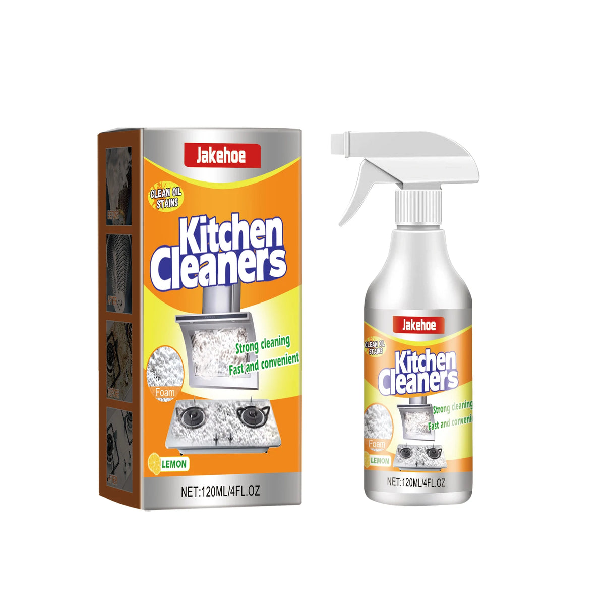 Foam Cleaner Powerful Dissolving Removing Stubborn Oil Stains