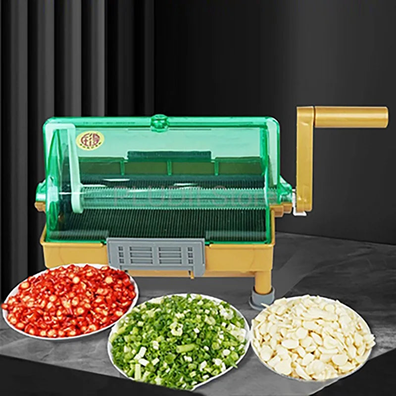 Food Chopper Chili Green Onion Coriander Garlic Hand