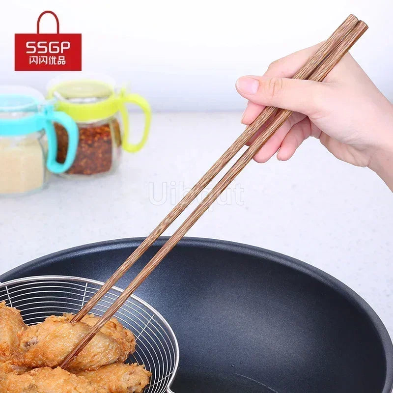 Long Chopsticks Noodles Fried Pot Chinese Style Wooden