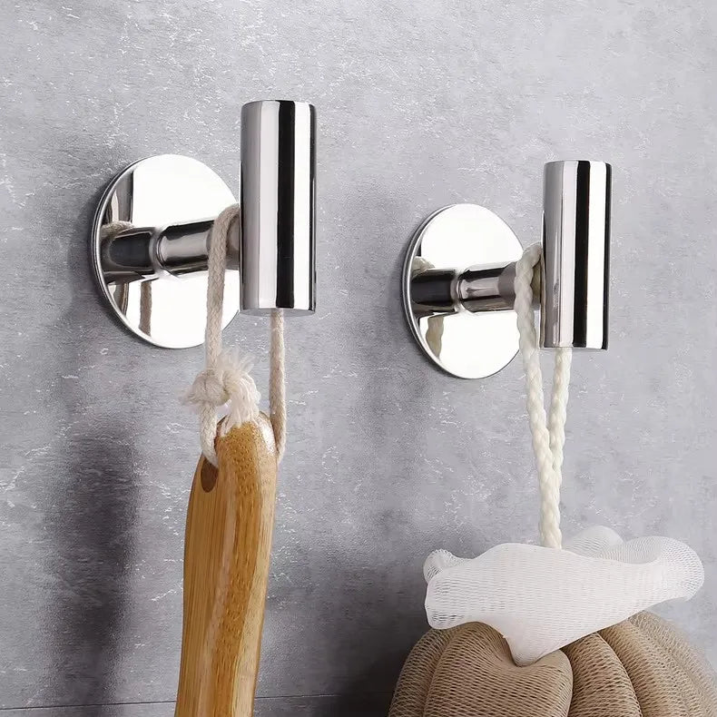 304 Stainless Steel Bathroom Towel Hooks Black Coat