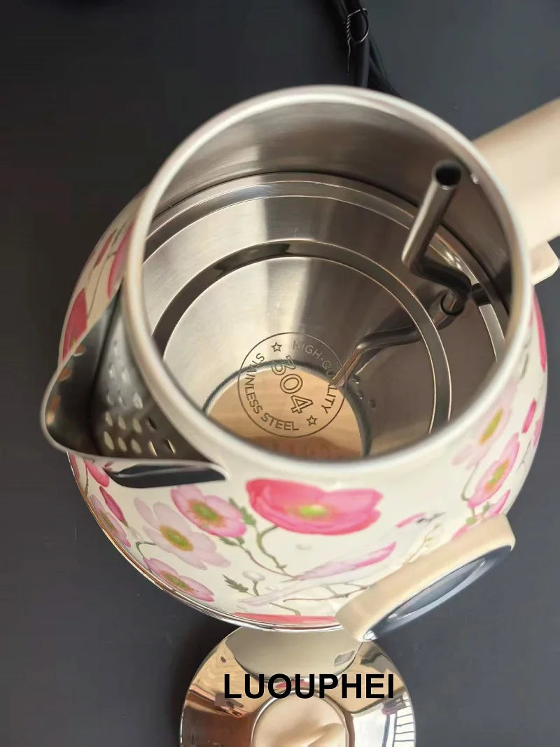 7l Retro Paint Electrc Kettle Temperature Display Boiling