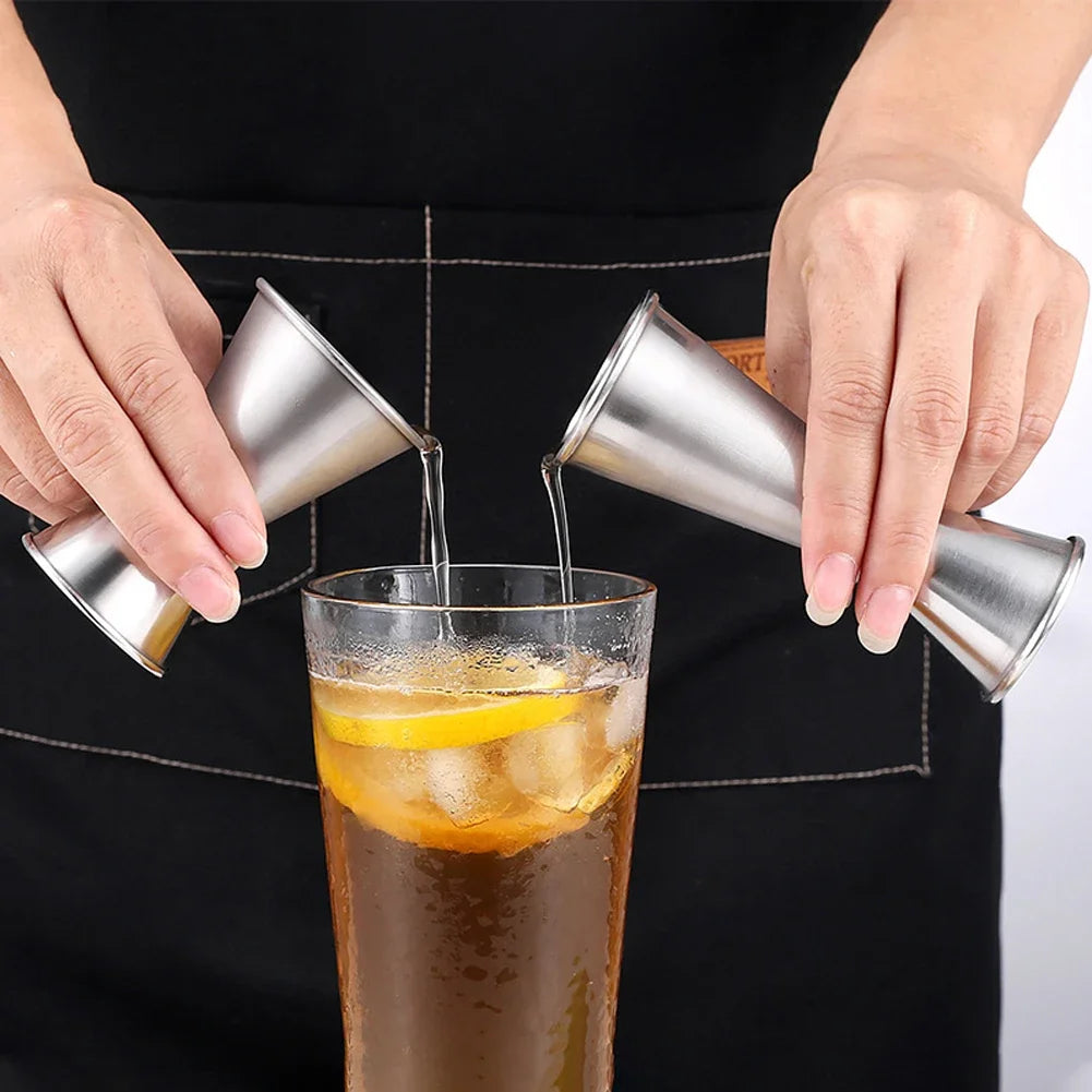 Stainless Steel Measuring Cups 15/30ml 25/50ml 30/60ml Bar